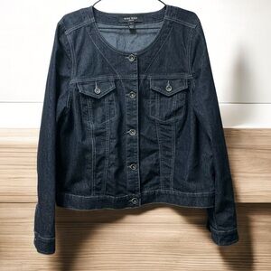 Nine West Dark Blue Jean Jacket